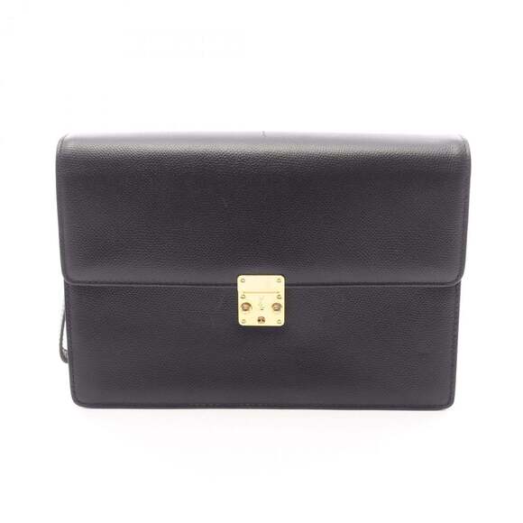 Yves Saint Laurent men's leather clutch bag in
